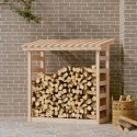 VidaXL Stojak na drewno opałowe, 108x64,5x110 cm, drewno sosnowe