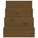 VidaXL Schody dla zwierząt,miodowy brąz,40x49x47cm,lite drewno sosnowe