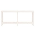 VidaXL Stół roboczy,biały, 180x50x80 cm, lite drewno sosnowe