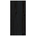VidaXL Szafka na wino, czarny, 56x25x56 cm, lite drewno sosnowe