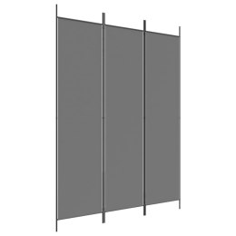 VidaXL Parawan 3-panelowy, antracytowy, 150x200 cm, tkanina