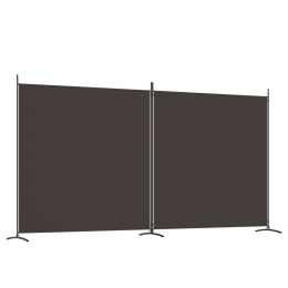 VidaXL Parawan 2-panelowy, brązowy, 348x180 cm, tkanina