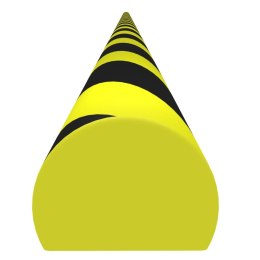 VidaXL Ochraniacz na narożnik, żółto-czarny, 4x3x100 cm, PU