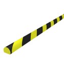 VidaXL Ochraniacz na narożnik, żółto-czarny, 4x3x100 cm, PU