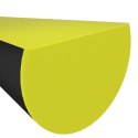 VidaXL Ochraniacze na narożnik, 2 szt., żółto-czarne, 4x3x100 cm, PU