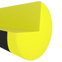VidaXL Ochraniacze na narożnik, 2 szt., żółto-czarne, 4x4x104 cm, PU