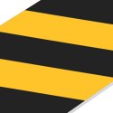 VidaXL Ochraniacze ścienne, 6 szt., żółto-czarne, 50x10x2 cm, EVA