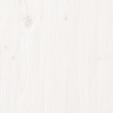 VidaXL Donica, biała, 112x25x66 cm, lite drewno sosnowe