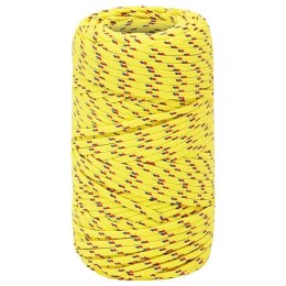 VidaXL Linka żeglarska, żółta, 2 mm, 500 m, polipropylen