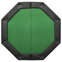 VidaXL Składany stół do pokera dla 8 osób, zielony, 108x108x75 cm