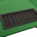 VidaXL Stół pokerowy dla 10 os., taca na żetony, zielony, 160x80x75 cm