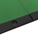 VidaXL Składany blat do pokera dla 10 osób, zielony, 208x106x3 cm