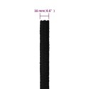 VidaXL Linka robocza, czarna, 16 mm, 100 m, poliester