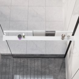 VidaXL Półka ścienna do prysznica typu walk-in, biała, 90cm, aluminium