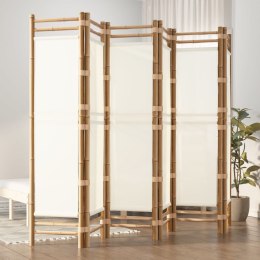 VidaXL Składany parawan 6-panelowy, 240 cm, bambus i płótno