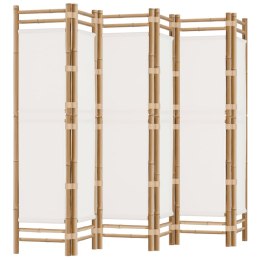 VidaXL Składany parawan 6-panelowy, 240 cm, bambus i płótno