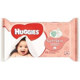 Huggies Soft Skin chusteczki nawilżone 56 szt