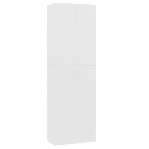 VidaXL Szafa biurowa, biała, 60x32x190 cm, materiał drewnopochodny