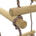 VidaXL Drabinka sznurowa dla dzieci, 200 cm, drewniana
