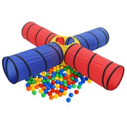 VidaXL Tunel do zabawy dla dzieci, z 250 piłeczkami, kolorowy