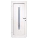 VidaXL Drzwi wejściowe, białe, 88x200 cm, PVC