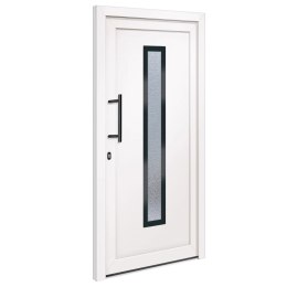 VidaXL Drzwi wejściowe, białe, 98x200 cm, PVC