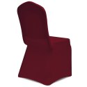VidaXL Elastyczne pokrowce na krzesła, burgundowe, 30 szt.