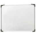 VidaXL Magnetyczna tablica suchościeralna, biała, 70x50 cm, stalowa