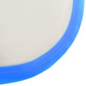 VidaXL Mata gimnastyczna z pompką, 60x100x20 cm, PVC, niebieska