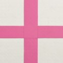 VidaXL Mata gimnastyczna z pompką, 60x100x20 cm, PVC, różowa