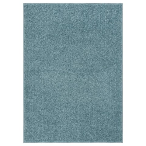 VidaXL Dywan z krótkim runem, 140 x 200 cm, niebieski