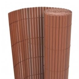 VidaXL Ogrodzenie dwustronne, 90 x 400 cm, brązowe