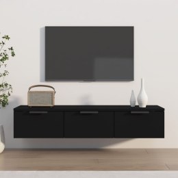 VidaXL Szafka wisząca, czarna, 102x30x20 cm, materiał drewnopochodny