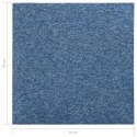VidaXL Podłogowe płytki dywanowe, 20 szt., 5 m², 50x50 cm, niebieskie