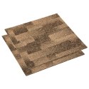VidaXL Podłogowe płytki dywanowe, 20 szt., 5 m², brązowe