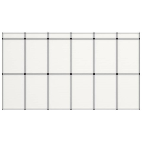 VidaXL 18-panelowa, składana ścianka wystawiennicza, 362x200 cm, biała