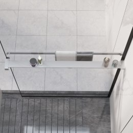 VidaXL Półka ścienna do prysznica typu walk-in, chromowa, 90 cm
