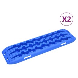 VidaXL Trapy, 2 szt., niebieskie, 106x30,5x7 cm, nylon