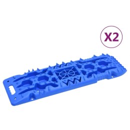 VidaXL Trapy, 2 szt., niebieskie, 107x31x7 cm, nylon
