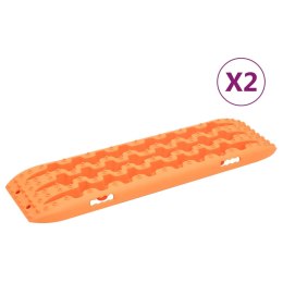 VidaXL Trapy, 2 szt., pomarańczowe, 106x30,5x7 cm, nylon