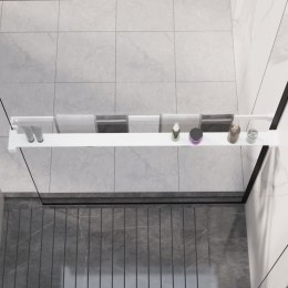 VidaXL Półka ścienna do prysznica typu walk-in, biała, 100 cm