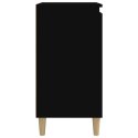 VidaXL Szafka nocna, czarna, 40x35x70 cm, materiał drewnopochodny