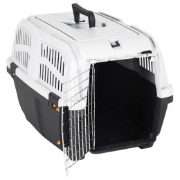 VidaXL Transporter dla zwierząt, z metalowymi drzwiczkami, 60x40x39 cm