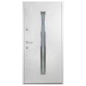 VidaXL Aluminiowe drzwi zewnętrzne, białe, 110 x 207,5 cm