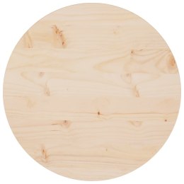 VidaXL Blat stołu, Ø50x2,5 cm, lite drewno sosnowe