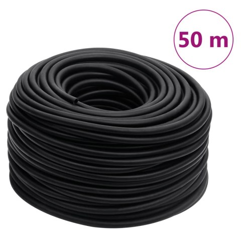 VidaXL Hybrydowy wąż pneumatyczny, czarny, 0,6", 50 m, guma i PVC