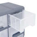 VidaXL Organizer z 16 średnimi szufladkami, 52x16x37 cm