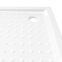 VidaXL Brodzik prysznicowy z wypustkami, biały, 90x90x4 cm, ABS