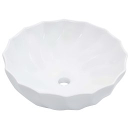 VidaXL Umywalka, 46 x 17 cm, ceramiczna, biała