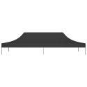 VidaXL Dach do namiotu imprezowego, 6 x 3 m, czarny, 270 g/m²